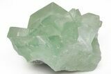 Green Cubic Fluorite Crystals with Phantoms - China #216261-1